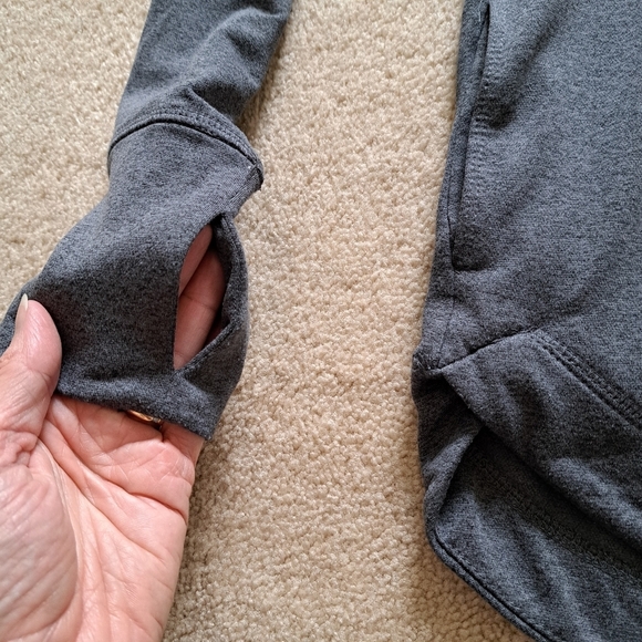 Danskin Hoodie Women's Small Grey Pull Over Hooded Sweatshirt Long Sleeved Cozy - Picture 8 of 14